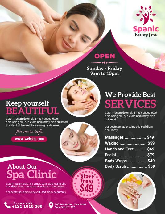 Top 10 Mẫu Tờ Rơi Spa Ấn Tượng, Thiết Kế Siêu Đẹp 2024
